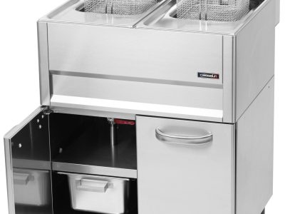 Friteuse électrique 2 x 8 litres avec soubassement 66