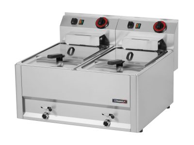 Friteuse électrique avec vanne de vidange 2x8 litres 66