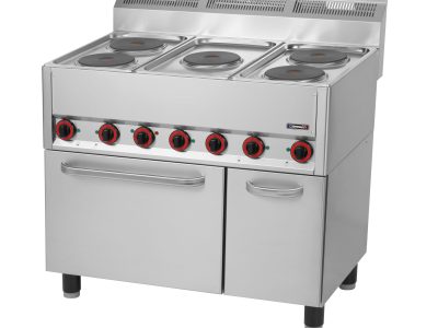 Fourneau électrique 5 feux avec four électrique ventilé GN 1/1 99