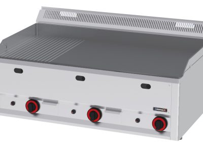 Plaque à SNACKer Fonte Rainurée Lisse 99 Gaz