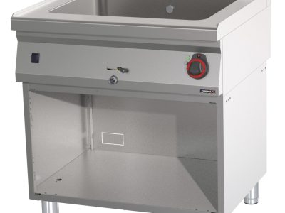 Bain-marie GN 2/1 200 mm avec vanne de vidange et soubassement 80