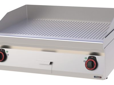 Plaque à SNACKer Chrome Rainurée 80