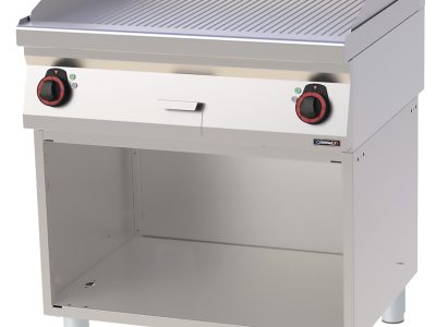 Plaque à SNACKer Chrome Rainurée avec soubassement 80