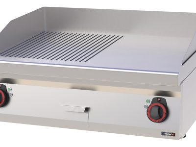 Plaque à SNACKer Chrome Rainurée Lisse 80