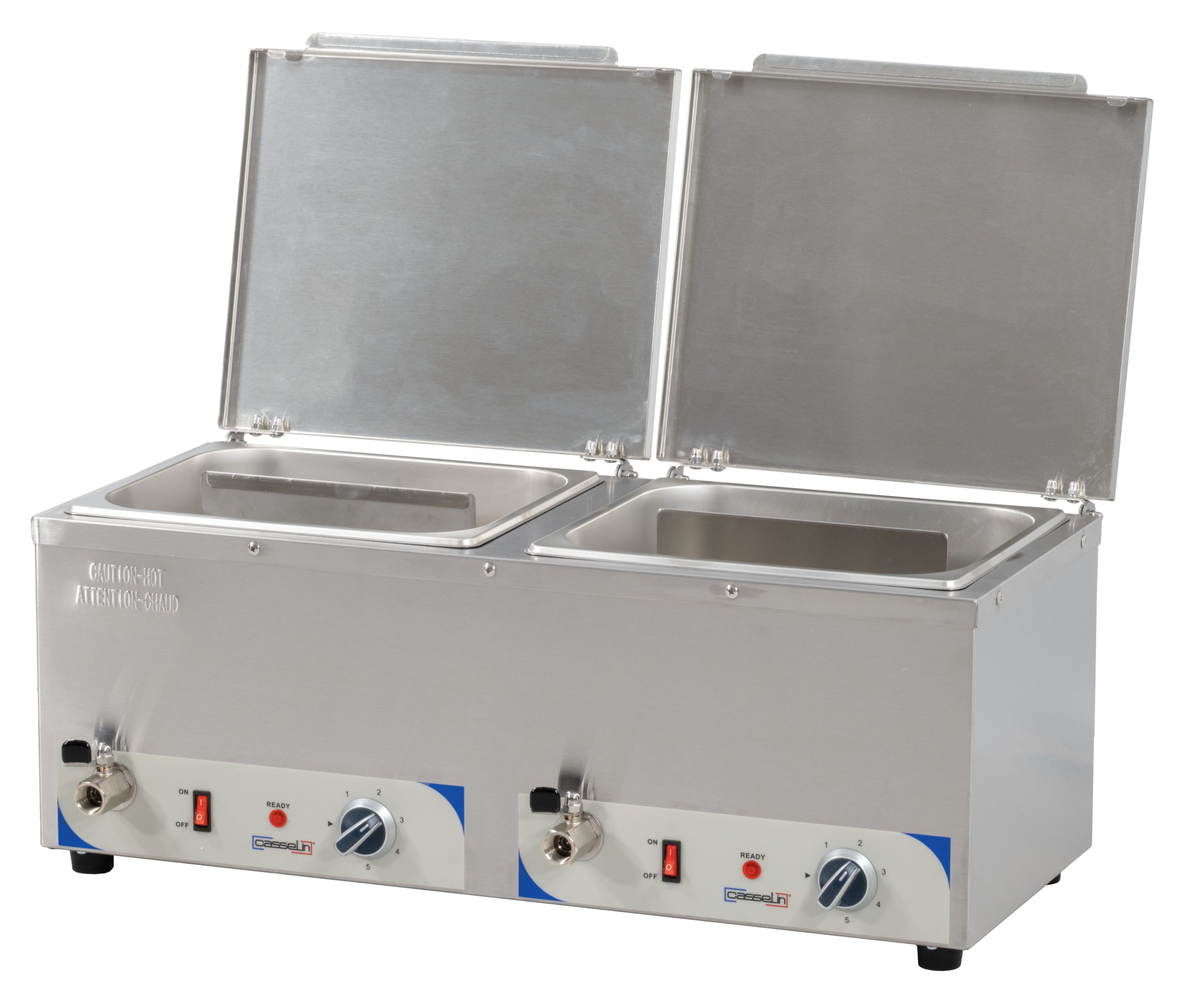 Bain-marie à eau chauffe-saucisses double