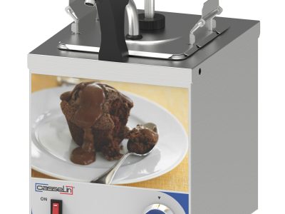 Distributeur à sauce avec pompe et bec chauffant