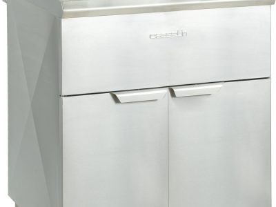 Friteuse électrique sur pieds  2 x 10 litres haut rendement