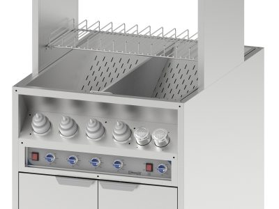 Poste de salage chauffe sauce traversant 800