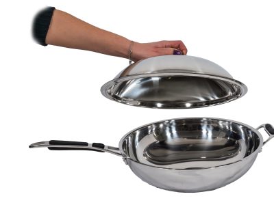 Wok avec couvercle 36cm