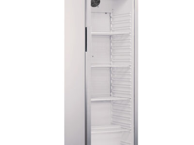 ARMOIRE POSITIVE PORTE VITRÉE - 400 L - FINITION BLANCHE