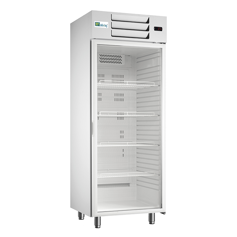ARMOIRE POSITIVE PORTE VITRÉE - GN 2/1 - FINITION BLANCHE