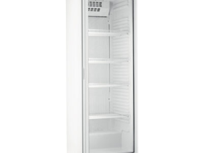ARMOIRE POSITIVE PORTE VITRÉE - 308 L - FINITION BLANCHE