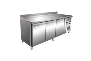 TABLE RÉFRIGÉRÉE NÉGATIVE 464 L - 3 PORTES - AVEC GROUPE LOGÉ - NOSEM