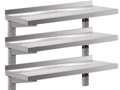 ÉTAGÈRE MURALE TRIPLE - PROF. 300 MM - LONG. 1200 MM