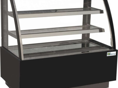 VITRINE PÂTISSERIE - VITRAGE BOMBÉ - 2 ÉTAGÈRES - 235 L