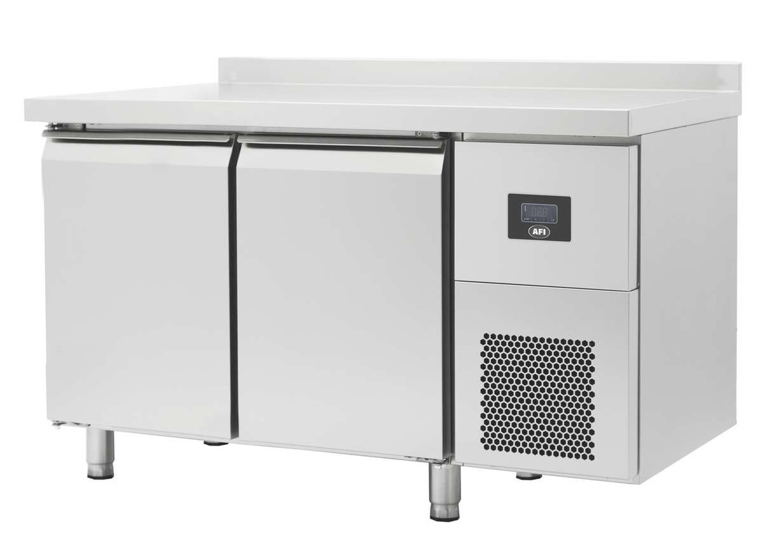 TABLE RÉFRIGÉRÉE POSITIVE GN 1/1 - PROF 700 - AVEC DOSSERET - 2 PORTES