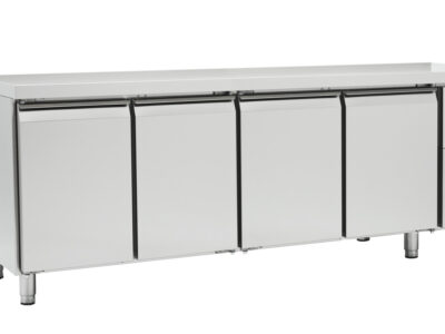 TABLE RÉFRIGÉRÉE NÉGATIVE GN 1/1 - PROF 700 - SANS DOSSERET - 4 PORTES