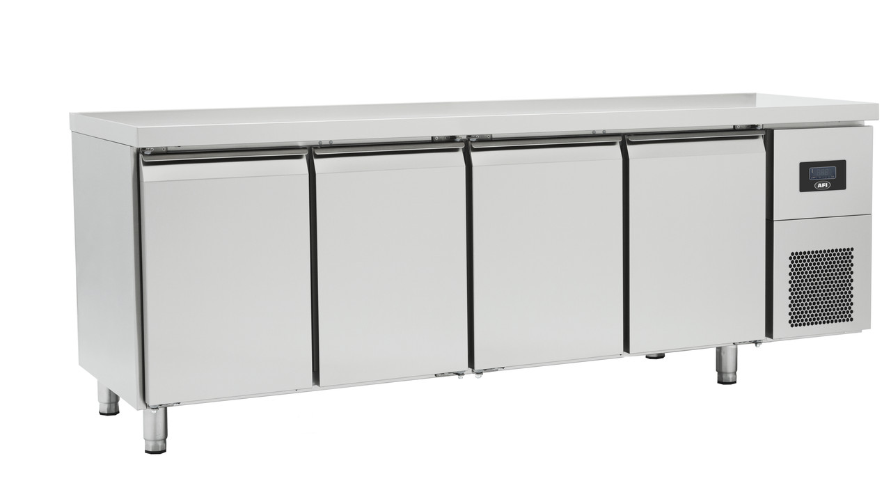 TABLE RÉFRIGÉRÉE POSITIVE GN 1/1 - PROF 700 - SANS DOSSERET - 4 PORTES