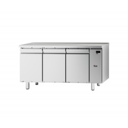 TABLE RÉFRIGÉRÉE PÂTISSIÈRE NEOS - 3 PORTES PLEINES - SANS DOSSERET - POSITIVE -2°/+8°C - SANS GROUPE